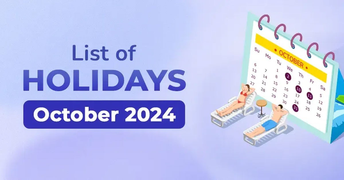 Bank Holiday List On October 2024