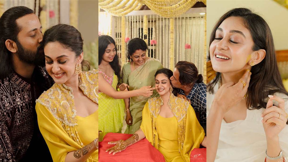 Aishwarya Arjun and Umapathy Ramaiah’s Vibrant Haldi and Mehendi Ceremony