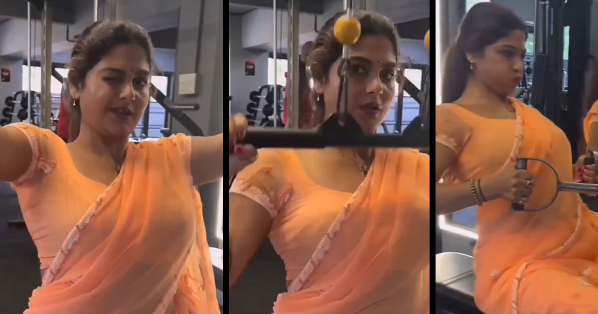 Viral Sensation: Women Working Out in Saree Takes the Internet by Storm