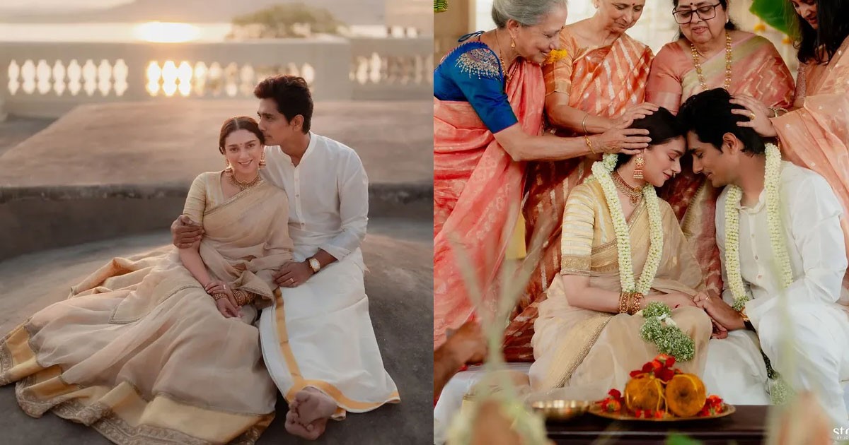 Aditi Rao Hydari and Siddharth Tie the Knot in a Beautiful South Indian Ceremony