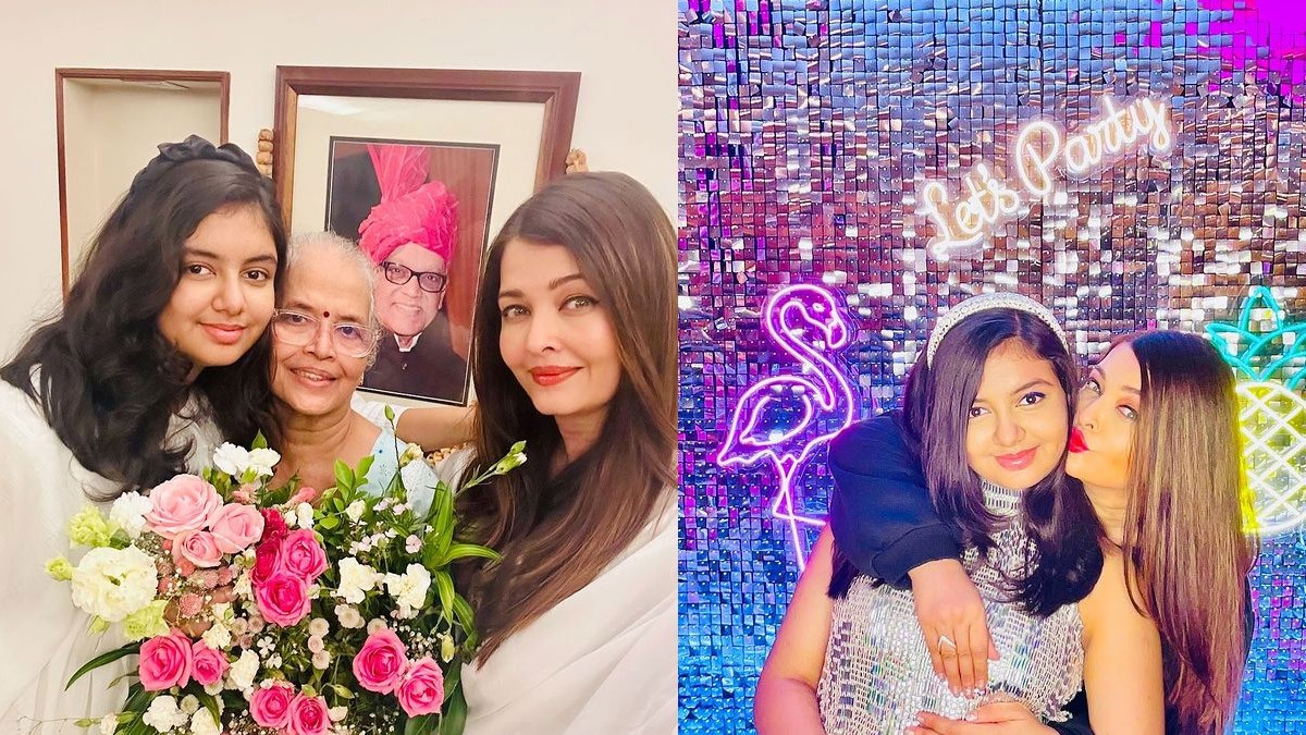 Aishwarya Rai Celebrating the Birthdays of My Dearest Daddy-Ajjaa and Darling Aaradhya