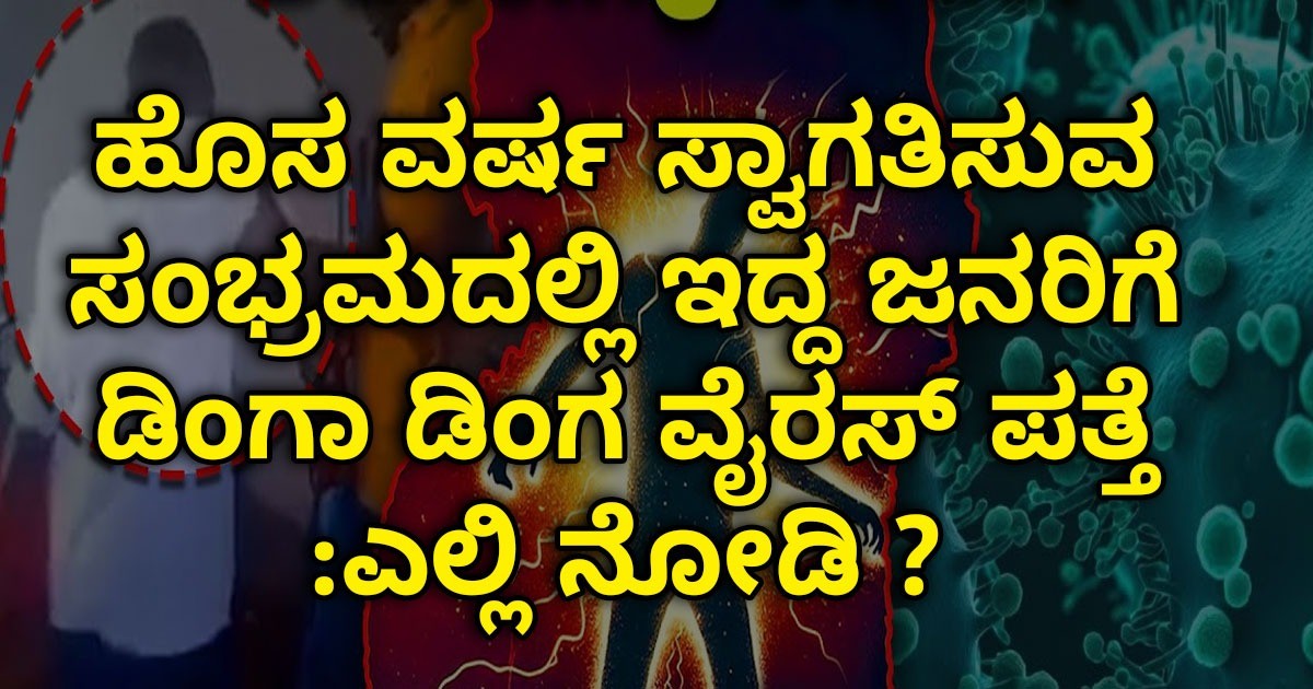 ಹೊಸ ವರ್ಷ ಸ್ವಾಗತಿಸುವ ಸಂಭ್ರಮದಲ್ಲಿ ಇದ್ದ ಜನರಿಗೆ ಡಿಂಗಾ ಡಿಂಗ ವೈರಸ್ ಪತ್ತೆ :ಎಲ್ಲಿ ನೋಡಿ ?