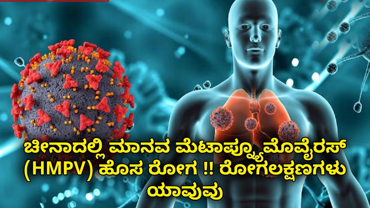 ಚೀನಾದಲ್ಲಿ ಮಾನವ ಮೆಟಾಪ್ನ್ಯೂಮೊವೈರಸ್ (HMPV) ಹೊಸ ರೋಗ !! ರೋಗಲಕ್ಷಣಗಳು ಯಾವುವು