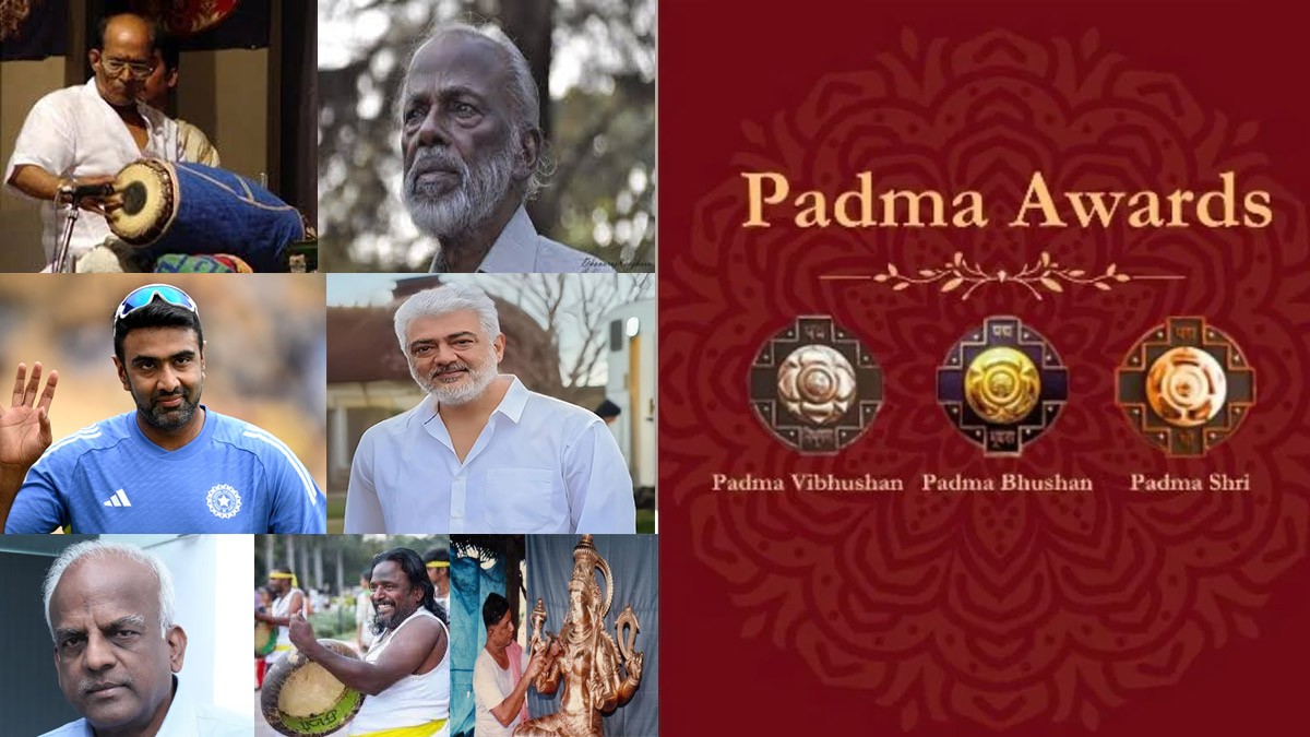 Padma Bhushan 2025: Tamil Nadu's Ajith, Ashwin, Awardees Radhakrishnan Devasenapathy & Others Awarded With Prestigious Award