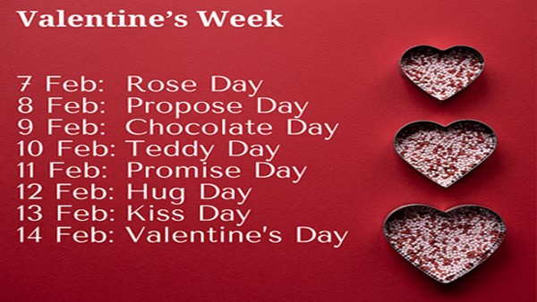 Valentine's Day Week: Important Dates and Their Significance