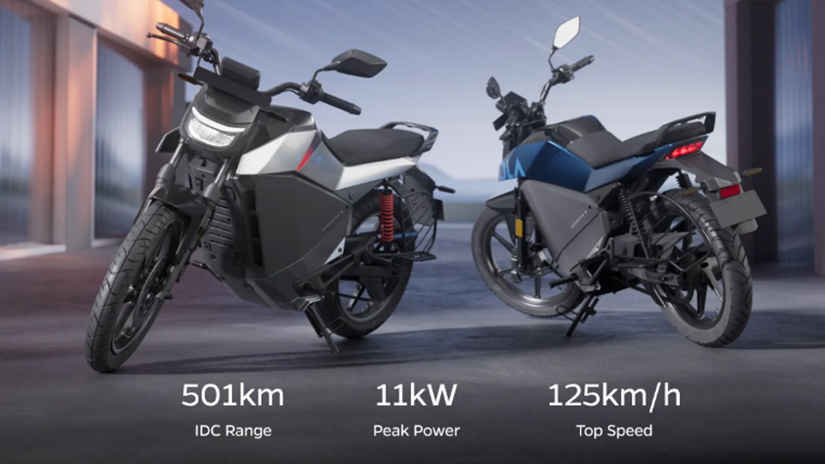 Ola Roadster X Series of Electric Motorcycles Launched in India at Rs. 74,999