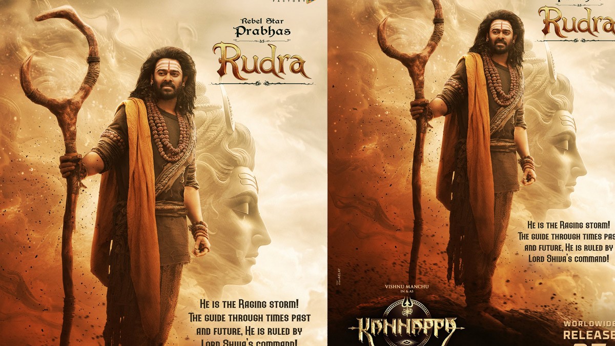 Kannappa New Poster: Prabhas Strikes a Powerful Pose as Rudra