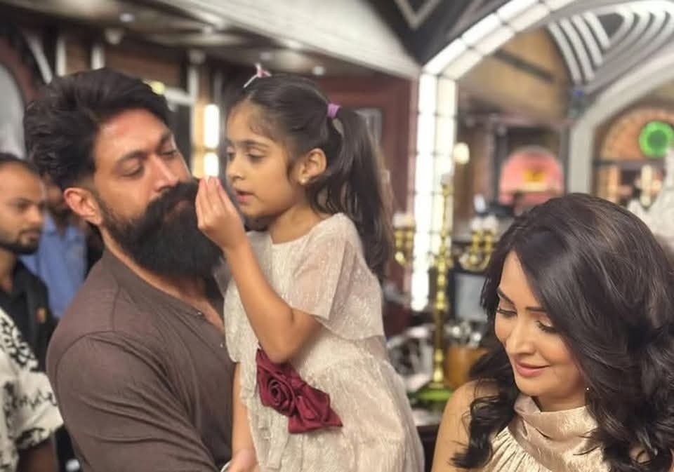 Actress Radhika Pandit Celebrates Her Birthday Rocking Star Yash & Family; See Photos