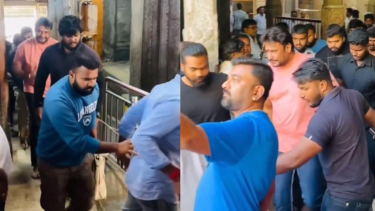 Darshan Thoogudeepa Takes Thayi Chamundeshwari's Blessings Before Resuming Shoot for The Devil