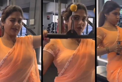 Viral Sensation: Women Working Out in Saree Takes the Internet by Storm