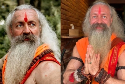 7-Foot Tall 'Muscular Baba' from Russia Becomes Viral Sensation at Maha Kumbh Mela