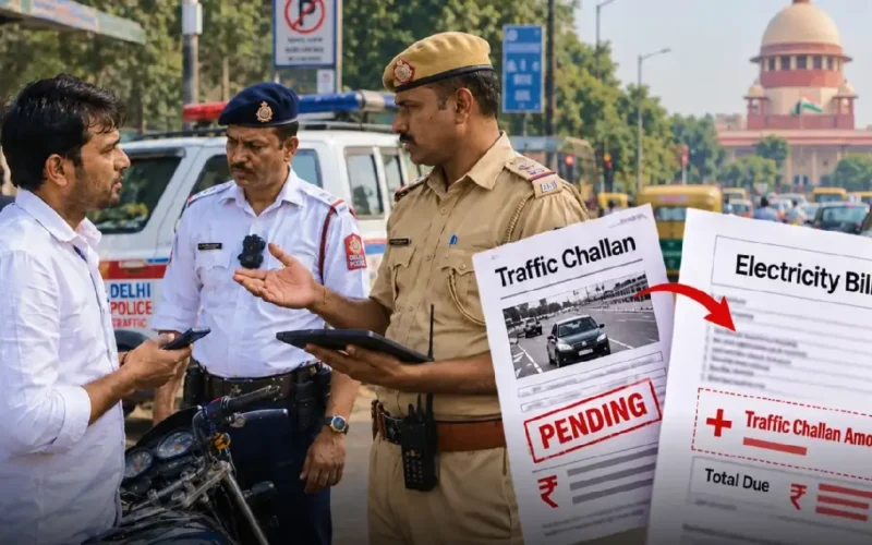 ₹45,000 Crore Traffic Challans: Supreme Court Suggests Electricity Bill Link