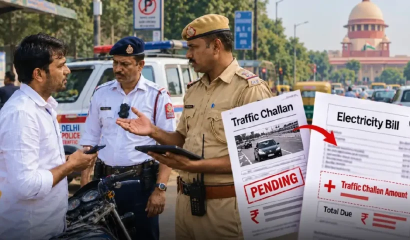 ₹45,000 Crore Traffic Challans: Supreme Court Suggests Electricity Bill Link