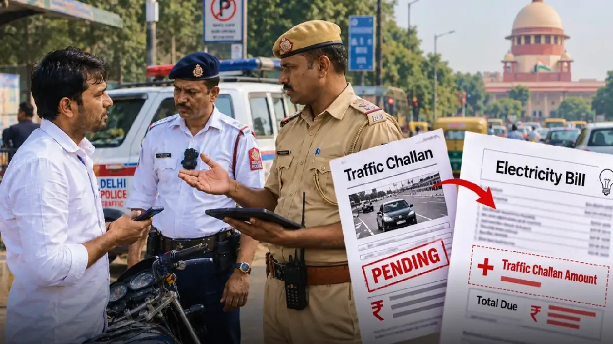 ₹45,000 Crore Traffic Challans: Supreme Court Suggests Electricity Bill Link