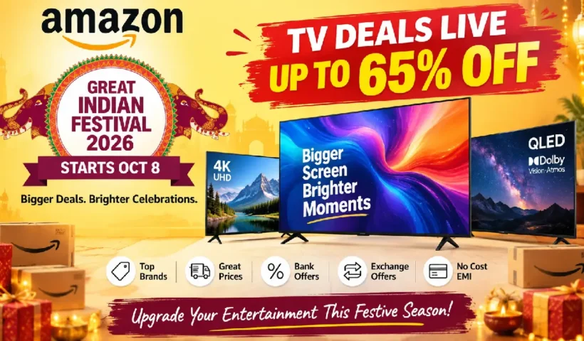 Amazon Great Indian Festival 2026: TV Deals Live With Up to 65% Off