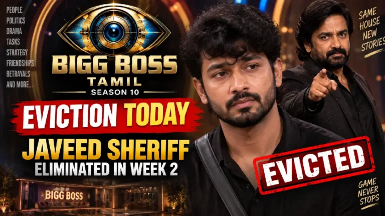 Bigg Boss Tamil Season 10 Eviction Today: Javeed Sheriff Eliminated in Week 2