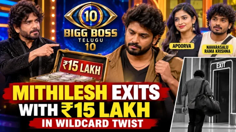 Bigg Boss Telugu 10: Mithilesh Exits With ₹15 Lakh in Wildcard Twist