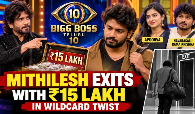 Bigg Boss Telugu 10: Mithilesh Exits With ₹15 Lakh in Wildcard Twist