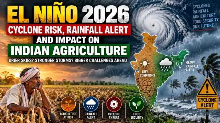 El Niño 2026: Cyclone Risk, Rainfall Alert and Impact on Indian Agriculture