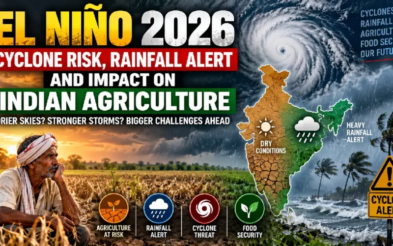El Niño 2026: Cyclone Risk, Rainfall Alert and Impact on Indian Agriculture