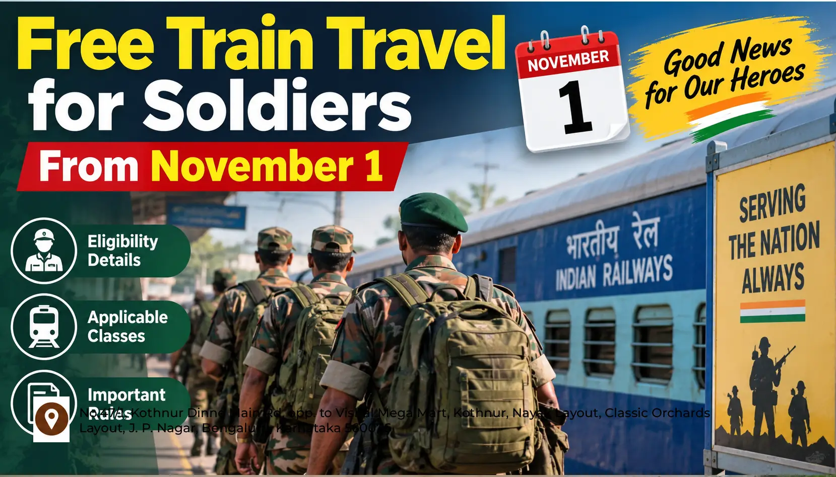 Free Train Travel for Soldiers From November 1: Eligibility and Railway Rules
