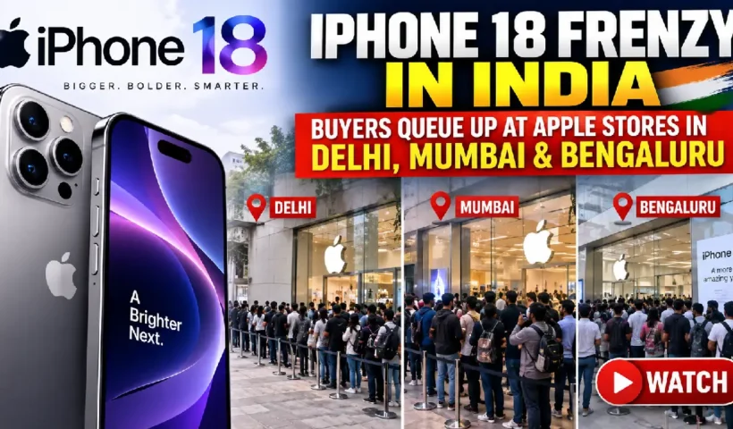 iPhone 18 Frenzy in India: Buyers Queue Up at Apple Stores in Delhi, Mumbai & Bengaluru