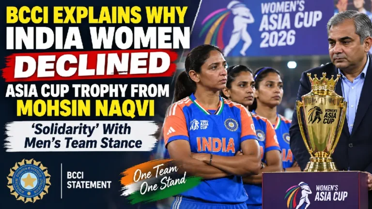 BCCI Explains Why India Women Declined Asia Cup Trophy from Mohsin Naqvi: ‘Solidarity’ With Men’s Team