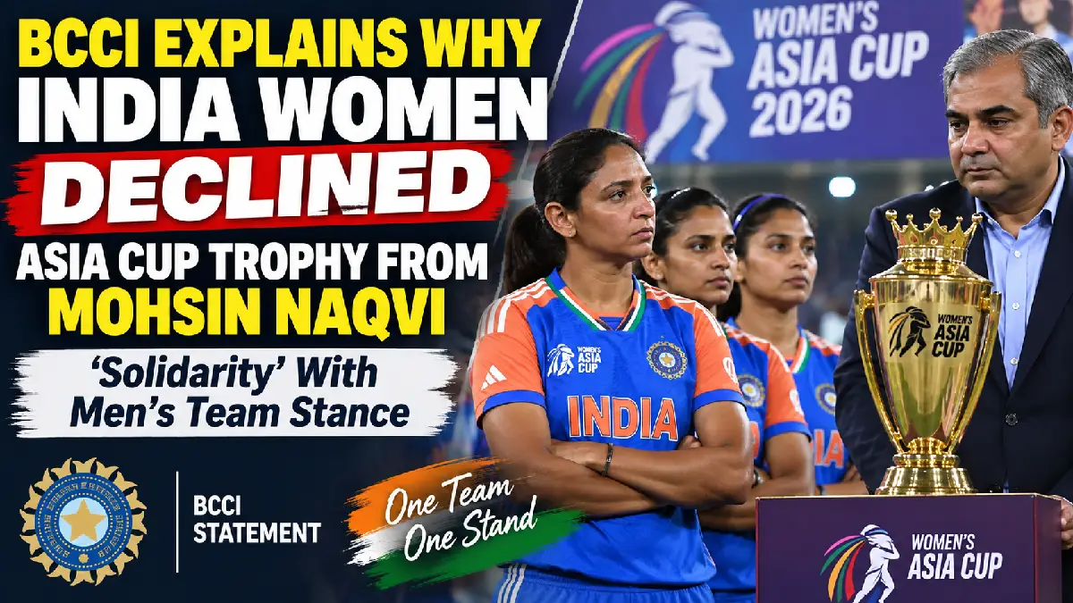 BCCI Explains Why India Women Declined Asia Cup Trophy from Mohsin Naqvi: ‘Solidarity’ With Men’s Team