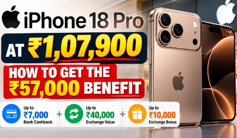 iPhone 18 Pro at ₹1,07,900: How to Get the ₹57,000 Benefit