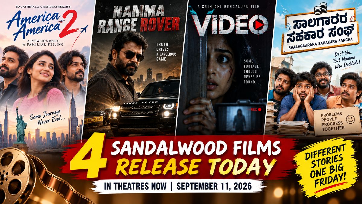 Sandalwood Movies Releasing Today: America America 2, Namma Range Rover & More