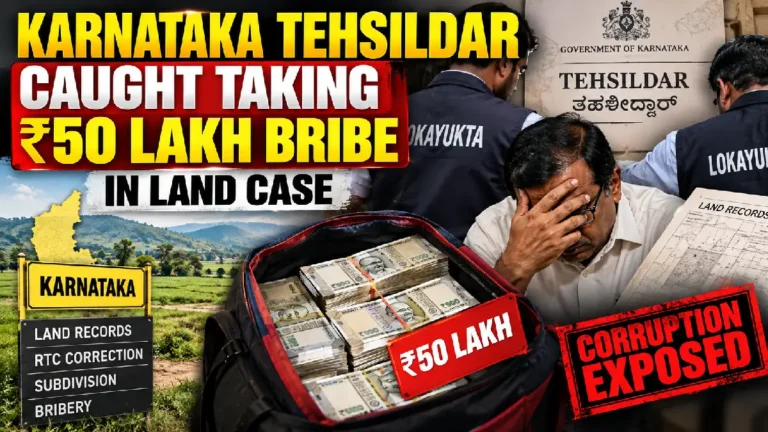 Karnataka Tehsildar Caught Taking ₹50 Lakh Bribe in Land Case