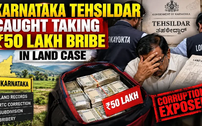 Karnataka Tehsildar Caught Taking ₹50 Lakh Bribe in Land Case