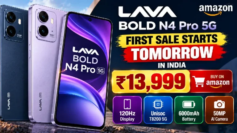 Lava Bold N4 Pro 5G First Sale in India: Check Price at ₹13,999