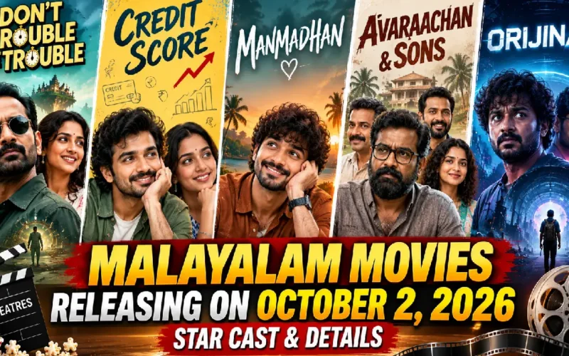Malayalam Movies Releasing on October 2, 2026: Star Cast & Details