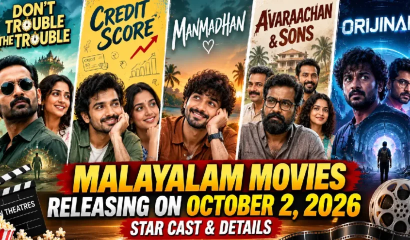 Malayalam Movies Releasing on October 2, 2026: Star Cast & Details