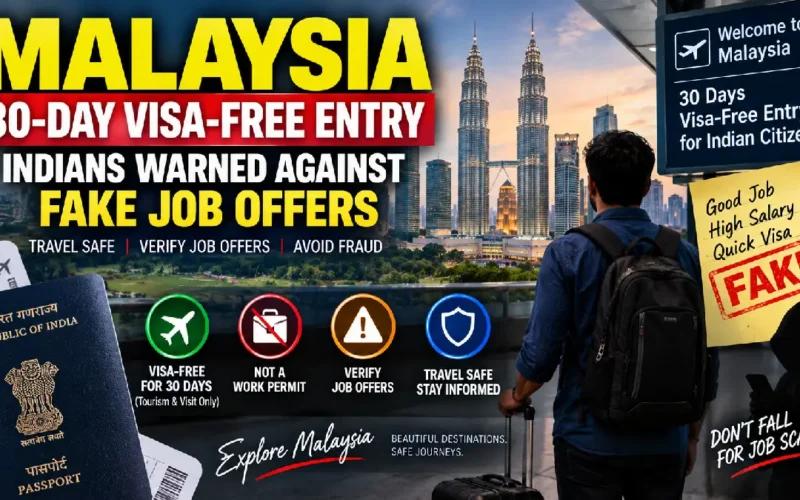 Malaysia 30-Day Visa-Free Entry: Indians Warned Against Fake Job Offers