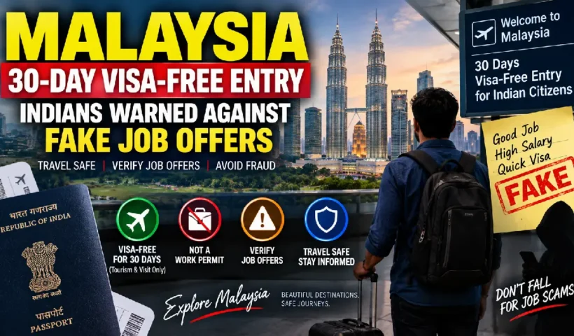 Malaysia 30-Day Visa-Free Entry: Indians Warned Against Fake Job Offers