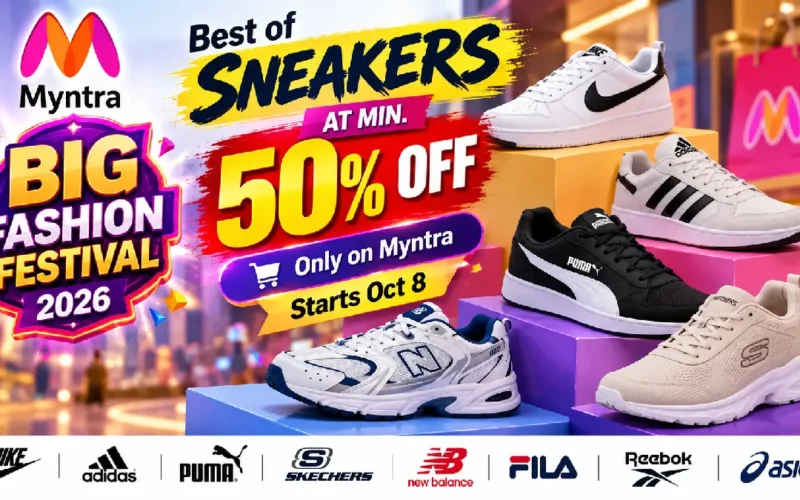 Myntra Big Fashion Festival 2026: Best Sneakers at 50% Off