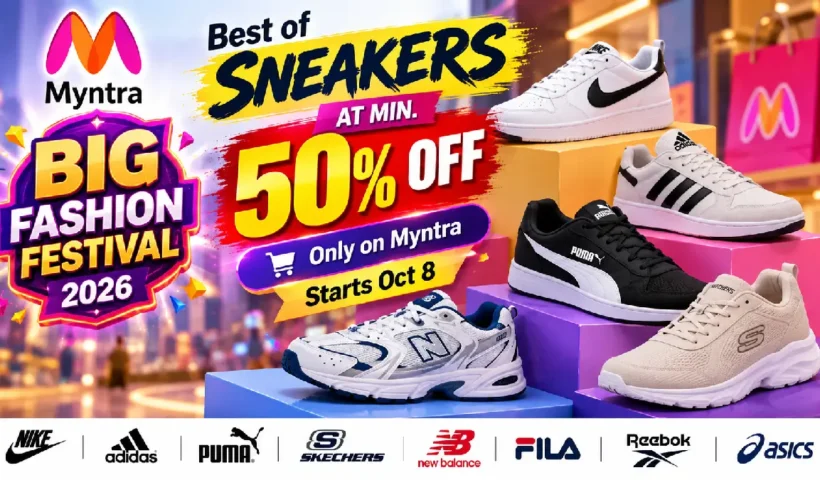 Myntra Big Fashion Festival 2026: Best Sneakers at 50% Off