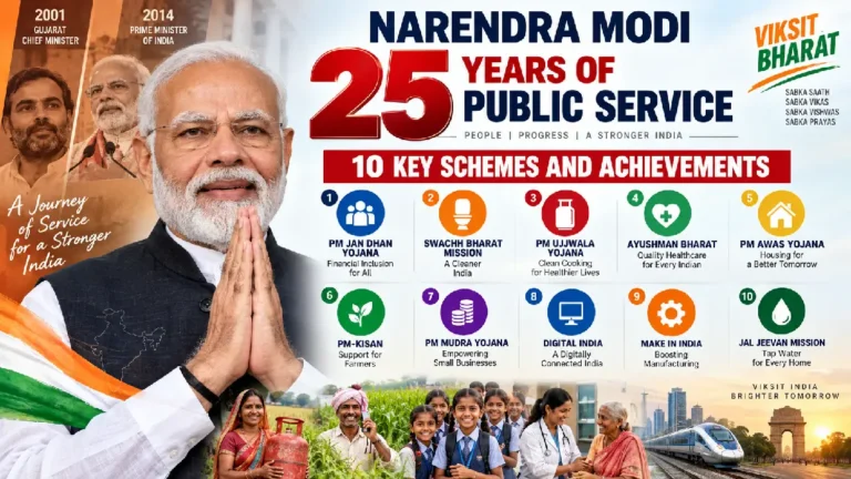 Narendra Modi 25 Years of Public Service: 10 Key Schemes and Achievements