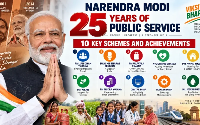 Narendra Modi 25 Years of Public Service: 10 Key Schemes and Achievements