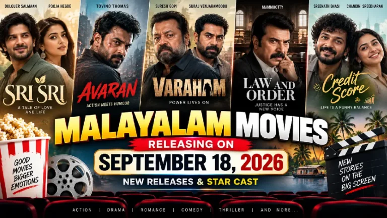 Malayalam Movies Releasing on September 18, 2026: New Releases & Star Cast