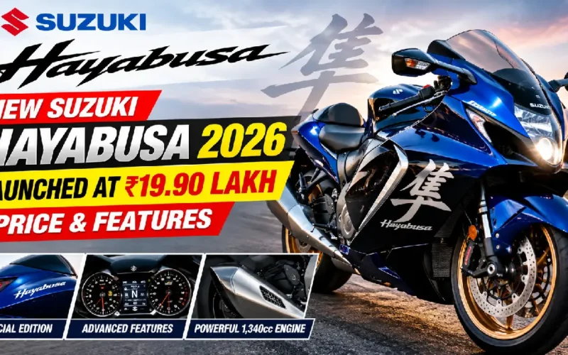 New Suzuki Hayabusa 2026 Launched at ₹19.90 Lakh: Price & Features