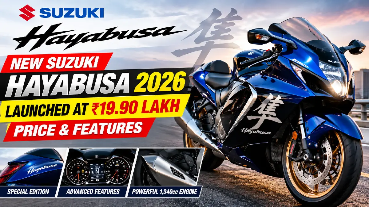 New Suzuki Hayabusa 2026 Launched at ₹19.90 Lakh: Price & Features