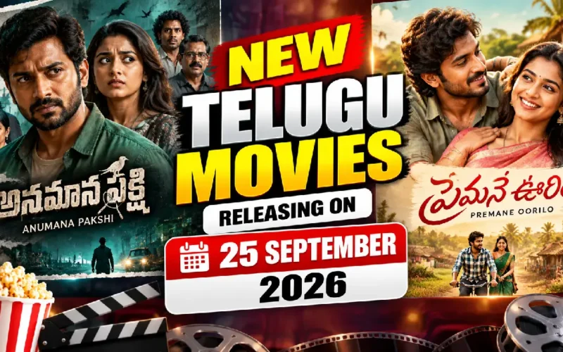 New Telugu Movies Releasing on September 25, 2026: Anumana Pakshi, Premane Oorilo