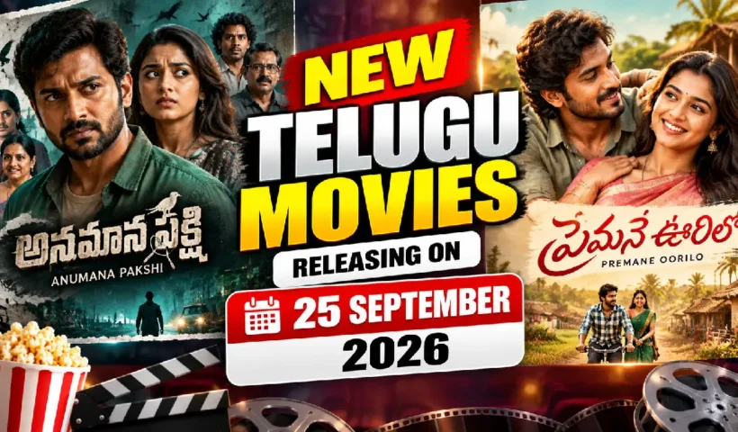 New Telugu Movies Releasing on September 25, 2026: Anumana Pakshi, Premane Oorilo