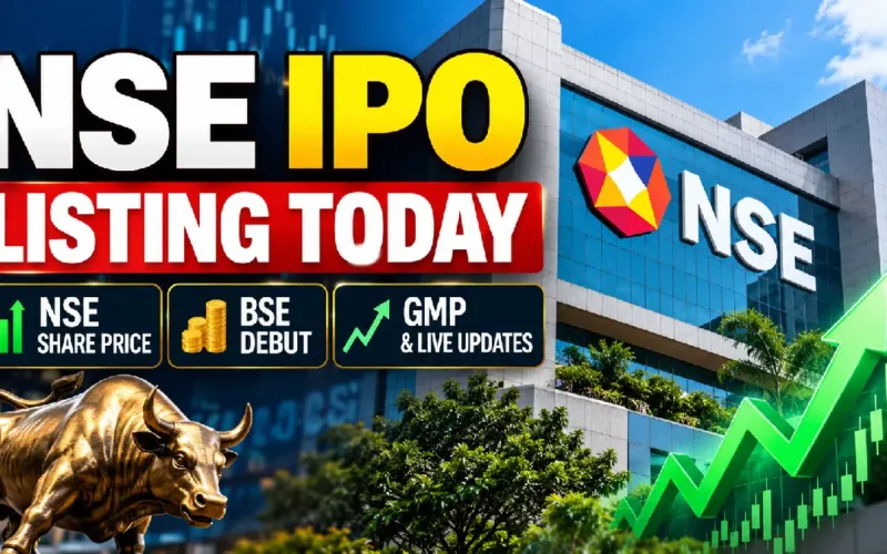 NSE IPO Listing Today: NSE Share Price, BSE Debut, GMP & Live Updates