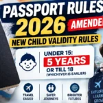 Passport Rules 2026 Amended: New Validity Rules for Children Below 15
