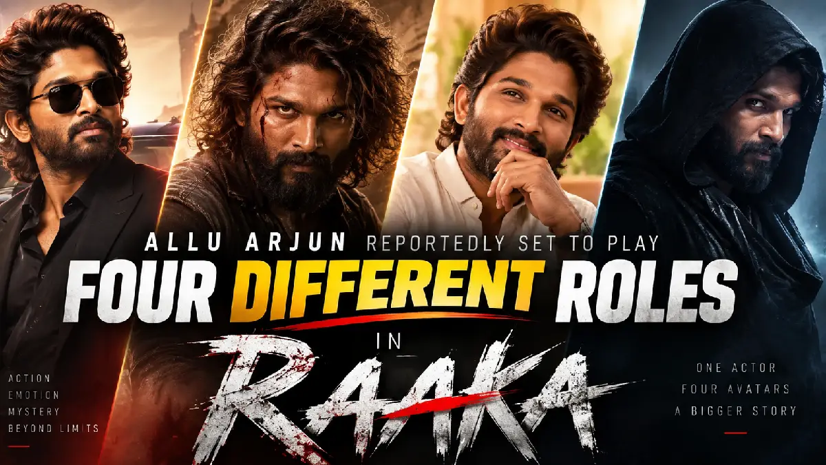Allu Arjun Reportedly Set to Play Four Different Roles in Raaka