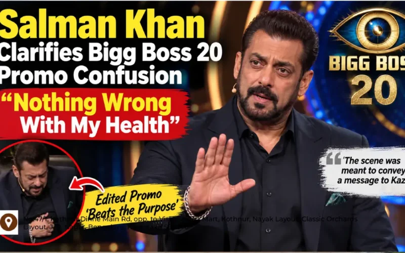 Salman Khan Clarifies Bigg Boss 20 Promo Confusion: “Nothing Wrong With My Health”